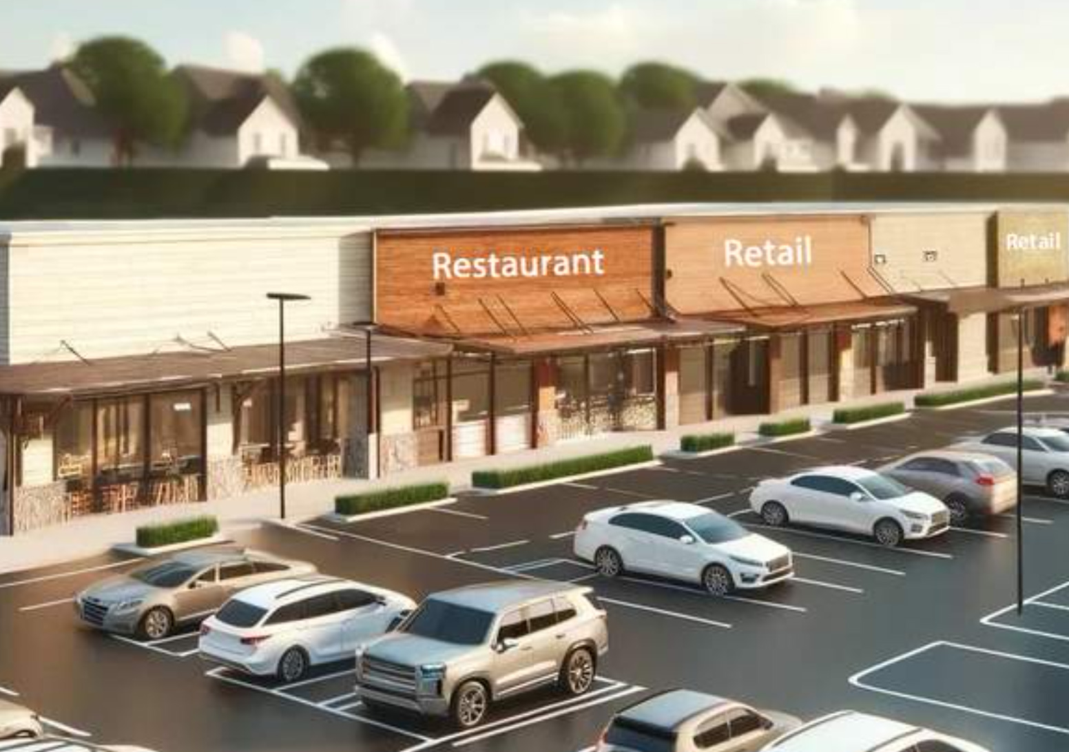 Retail development rendering